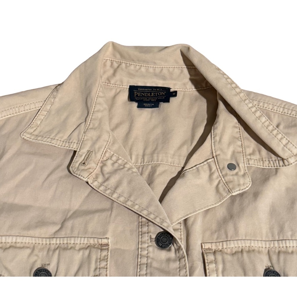 Pendleton Beige Utility Jacket Women’s Classic Kh… - image 4